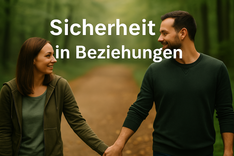 💙 Sicherheit in Beziehungen – warum sie so wichtig ist 1 Paar steht eng zusammen auf einem Weg – Symbol für Sicherheit in Beziehungen