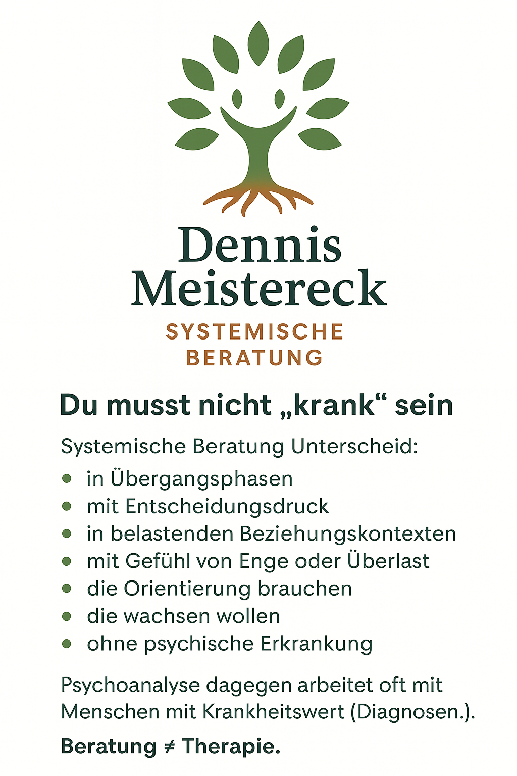 Systemische Beratung Unterschied