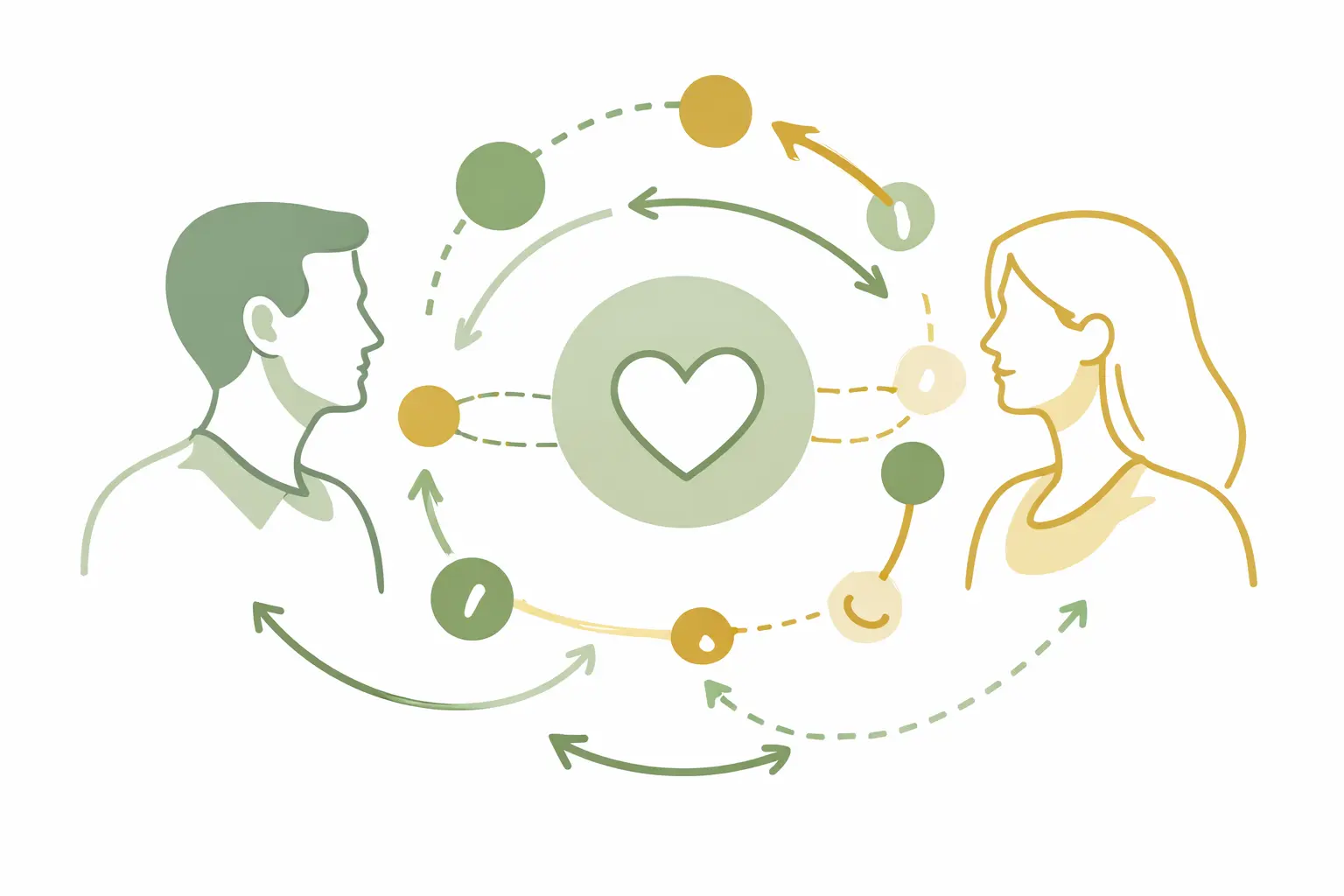 Paarberatung Nürnberg 3 Paar läuft nebeneinander auf Naturweg mit emotionaler Distanz zwischen beiden