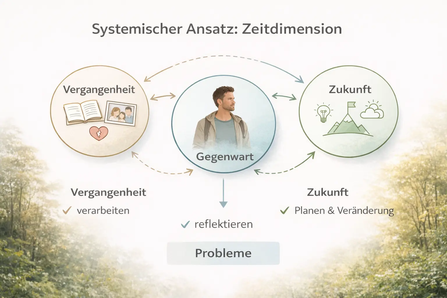 Zeitliche Perspektive im systemischen Ansatz – Verbindung von Vergangenheit, Gegenwart und Zukunft