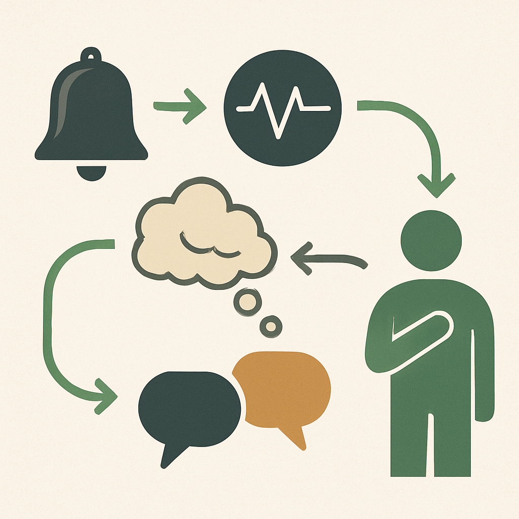 Gespräch über Ängste und soziale Unterstützung