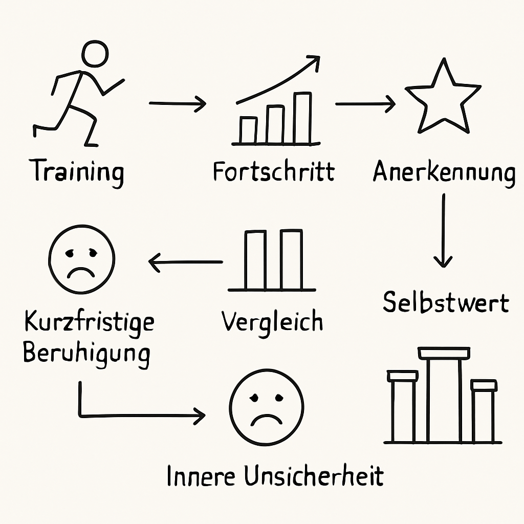 Skizze zu Leistungsdruck und Selbstwert