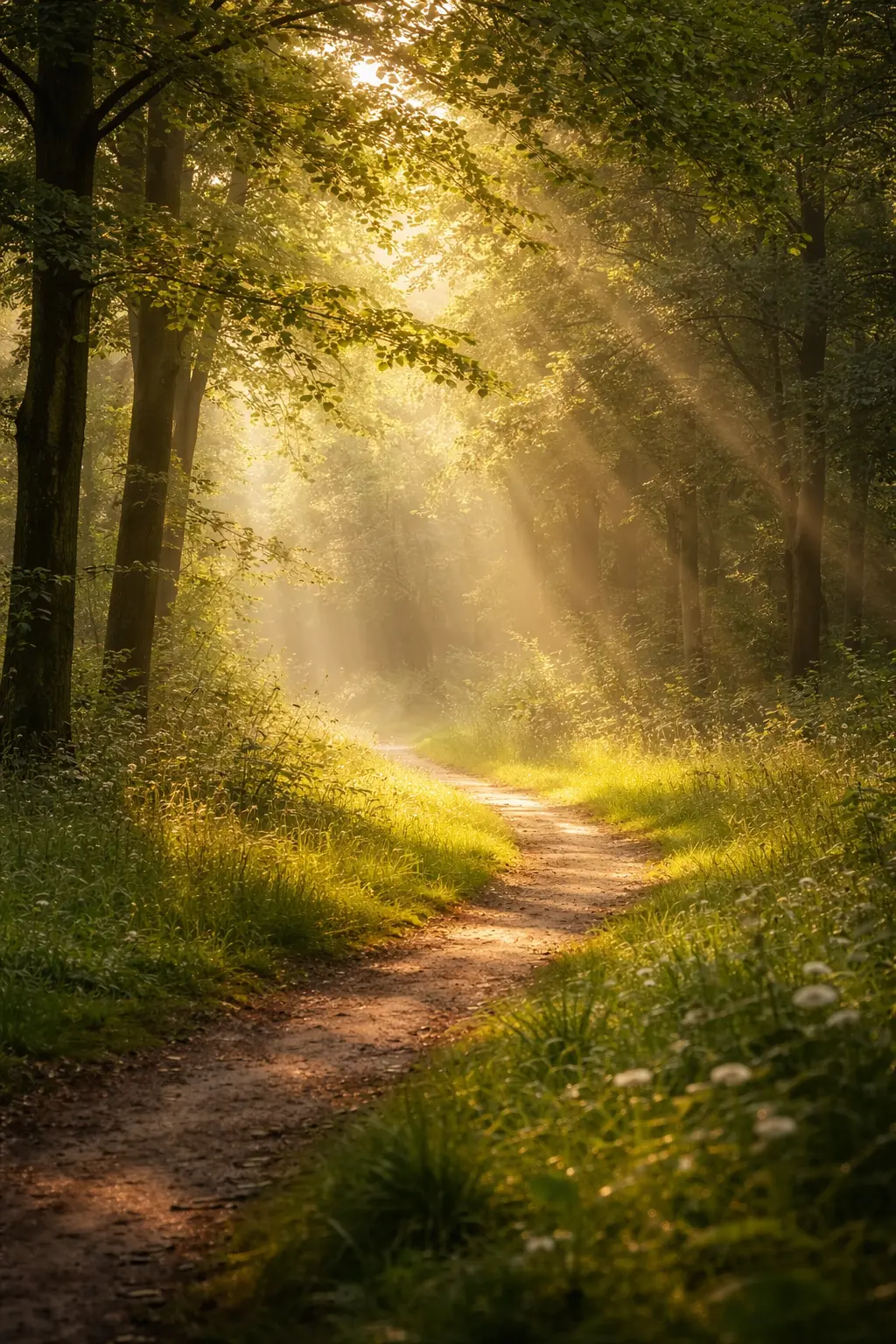 Psychotherapie Nürnberg 4 Ruhige Naturstimmung mit Weg im Morgenlicht als Symbol für innere Orientierung