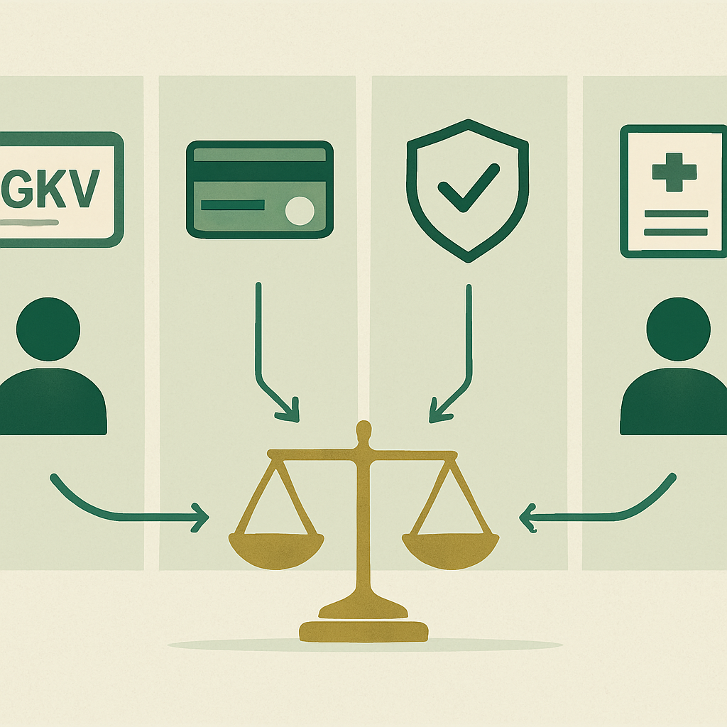 Vergleich von Therapiewegen und Finanzierung