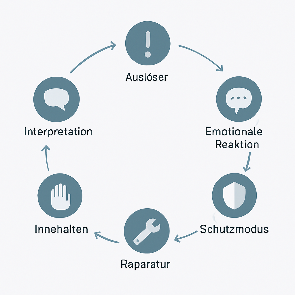 warum streiten Paare immer wieder über das gleiche: 7 psychologische Einsichten, die wirklich weiterhelfen 6 Visualisierung eines Prozesses vom Konfliktmuster zur klareren Beziehungsgestaltung