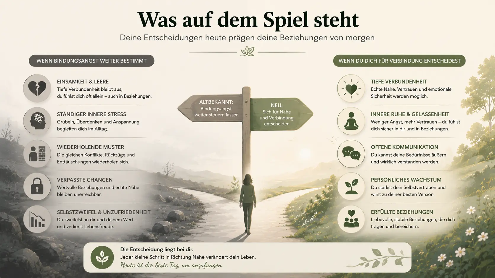 Bindungsangst erkennen: was auf dem Spiel steht, wenn Schutzmuster Beziehungen steuern