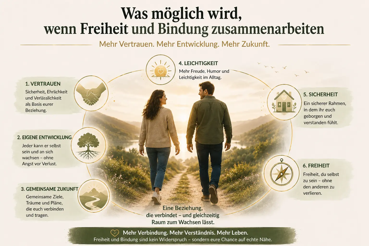 Was möglich wird, wenn Freiheit und Bindung zusammenarbeiten: Vertrauen, Entwicklung, Sicherheit und Zukunft