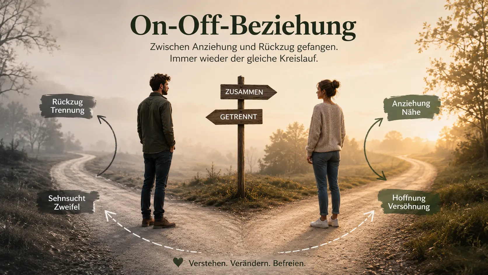 on off beziehung 7 Infografik zum On off Zyklus in Beziehungen