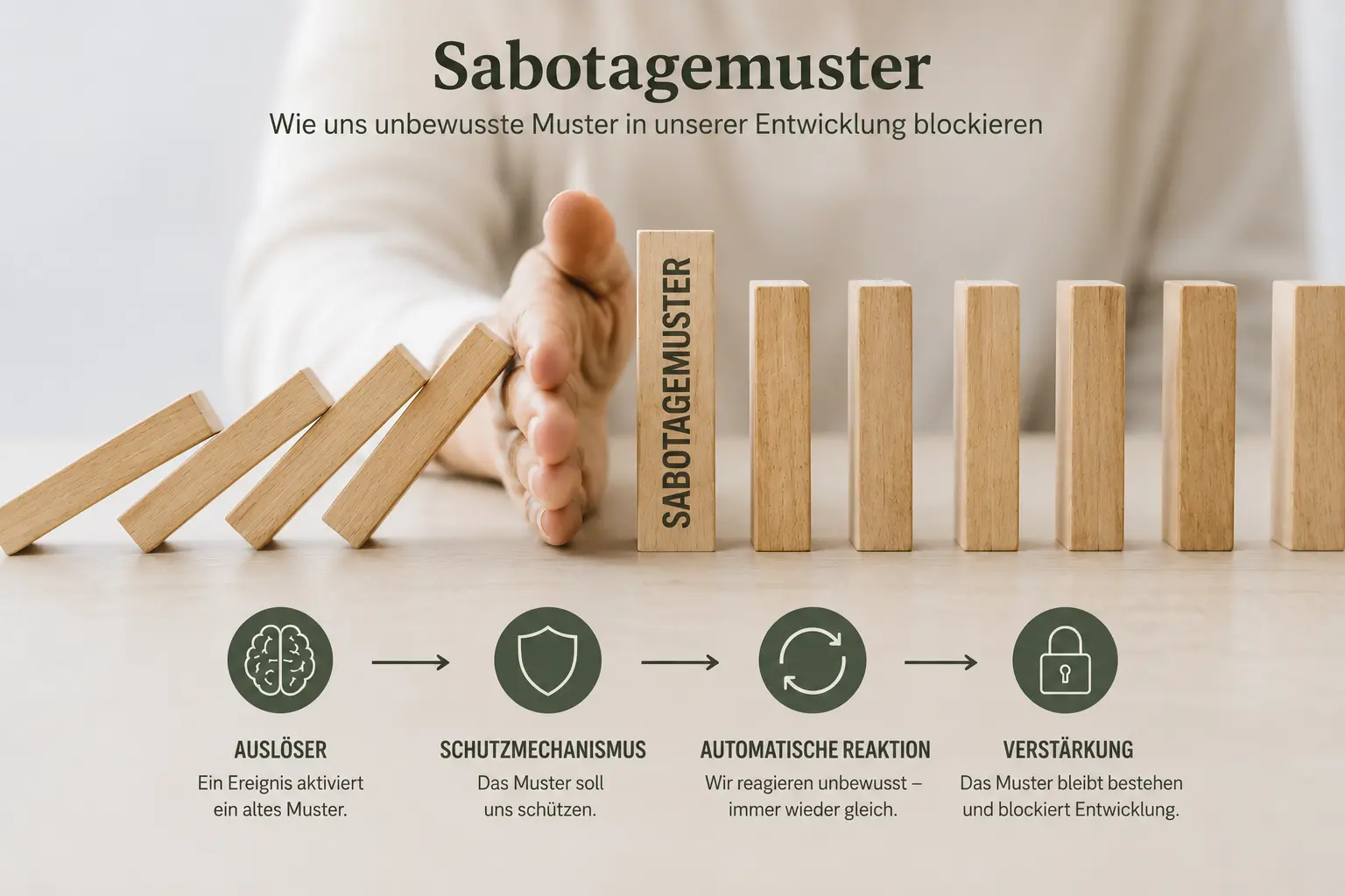 Sabotagemuster in der Psychotherapie Nürnberg: automatische Schutzreaktionen erkennen und Entwicklung wieder möglich machen