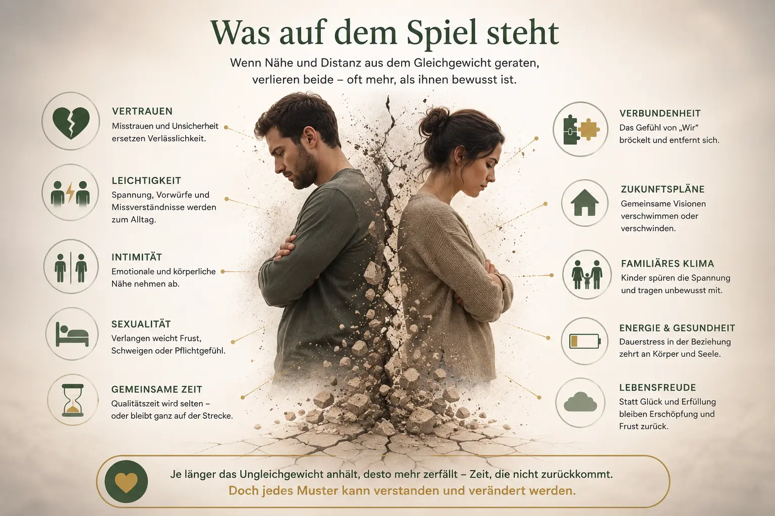 Faszinierende Nähe und Distanz in Beziehungen: 5 starke Schritte 21 Folgen eines Nähe-Distanz-Musters