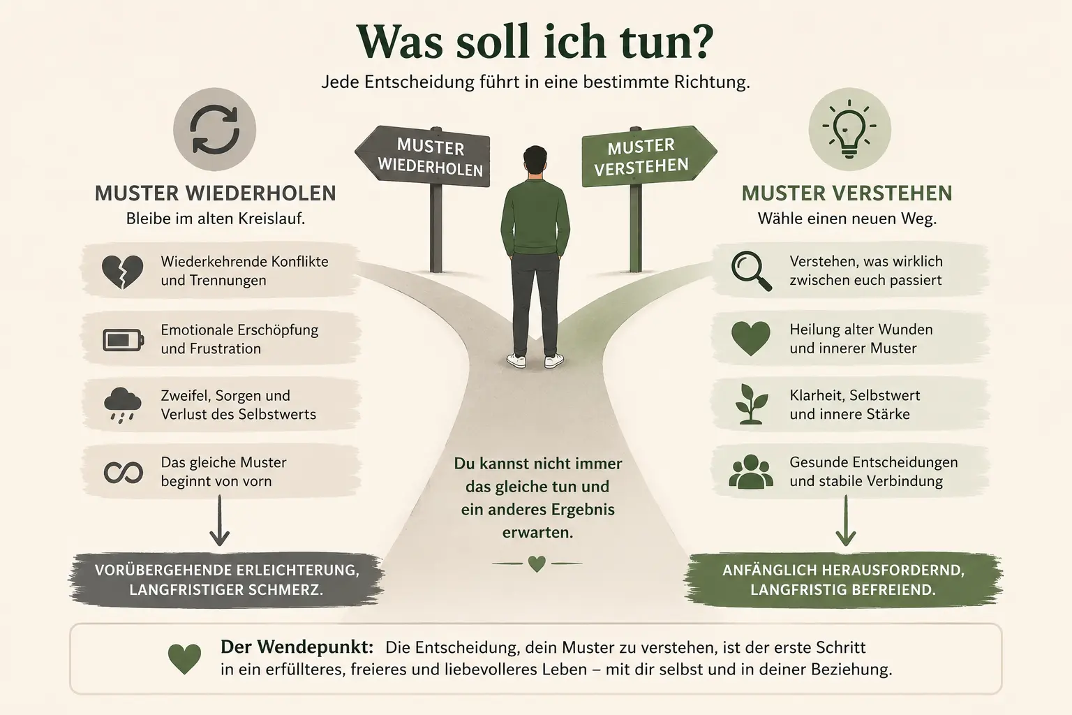 on off beziehung 19 Infografik: Was tun in einer On off Beziehung - Muster wiederholen oder Muster verstehen