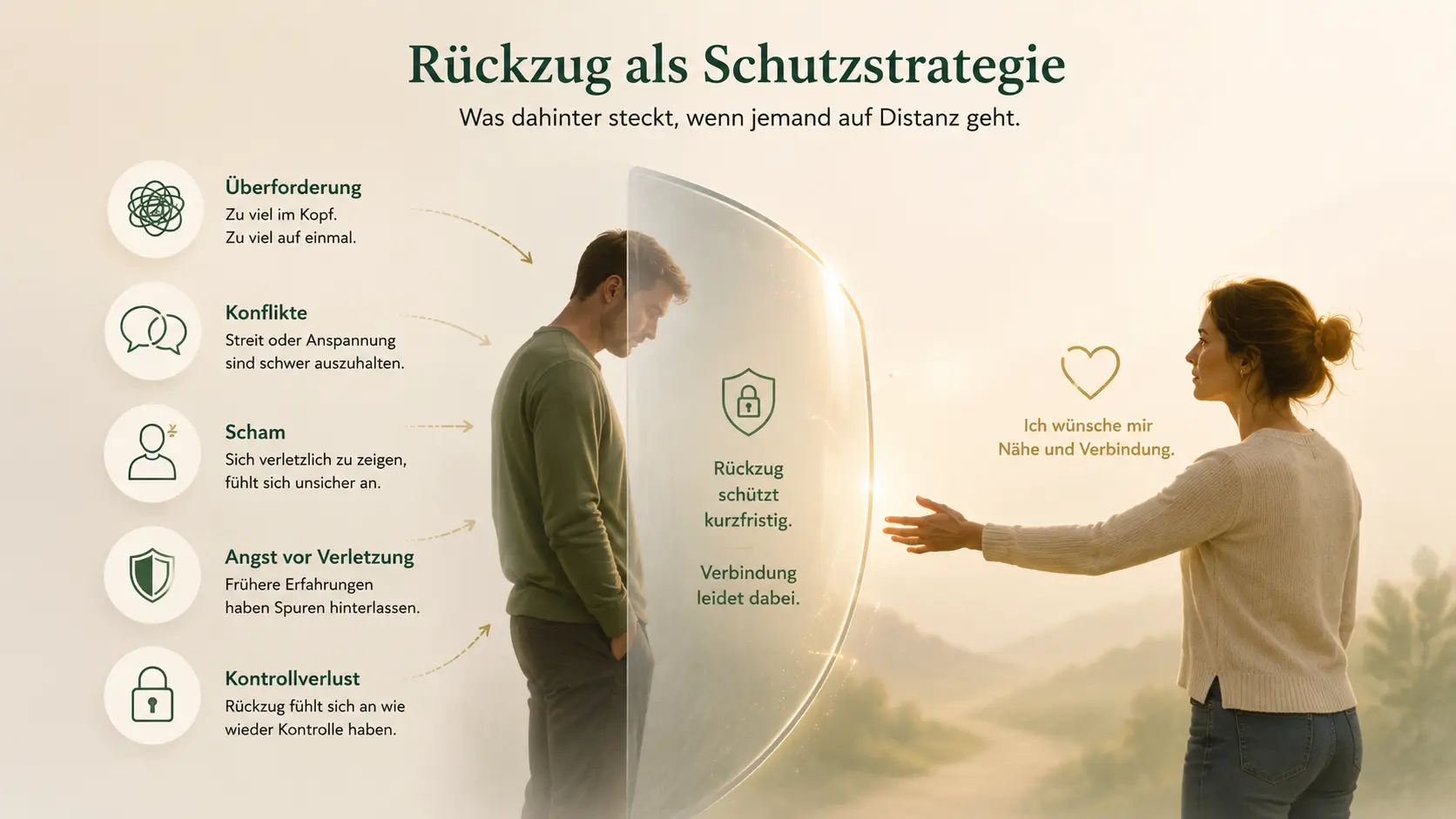 Emotionaler Rückzug als Schutzstrategie bei Überforderung, Konflikten und Angst vor Verletzung