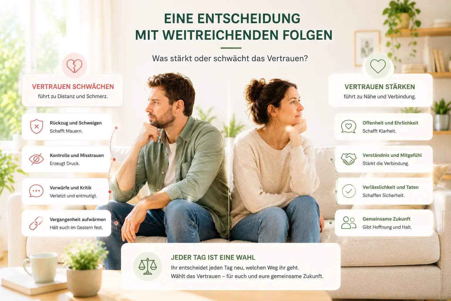Entscheidungspunkt zwischen Kontrolle, Rückzug und neuer Verlässlichkeit